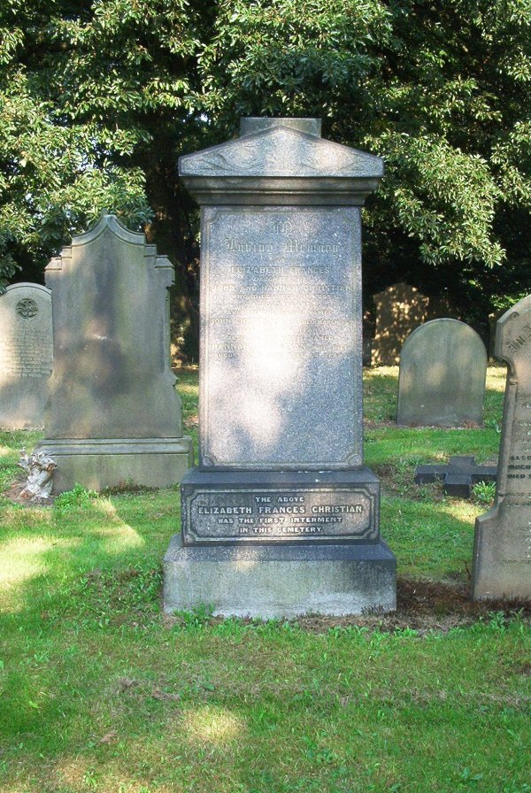 First Interment In Preston Cemetery